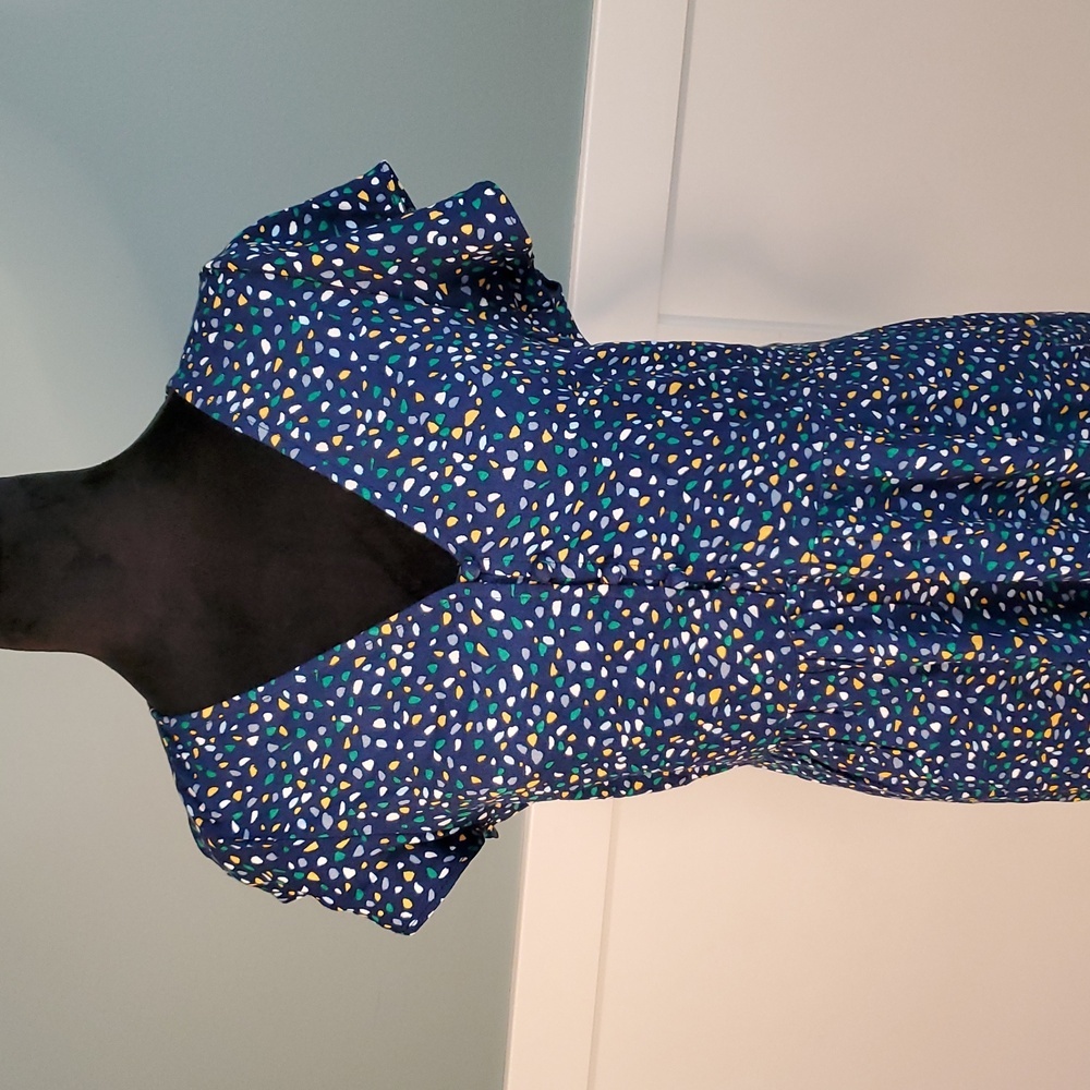 Banana Republic Navy V Neck Dress S - Picture 3 of 13